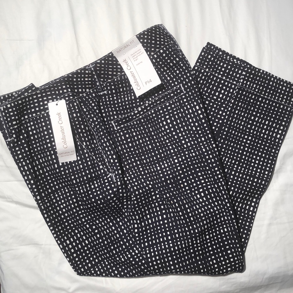 NWT COLDWATER CREEK ANKLE LEG PANTS SZ 14P